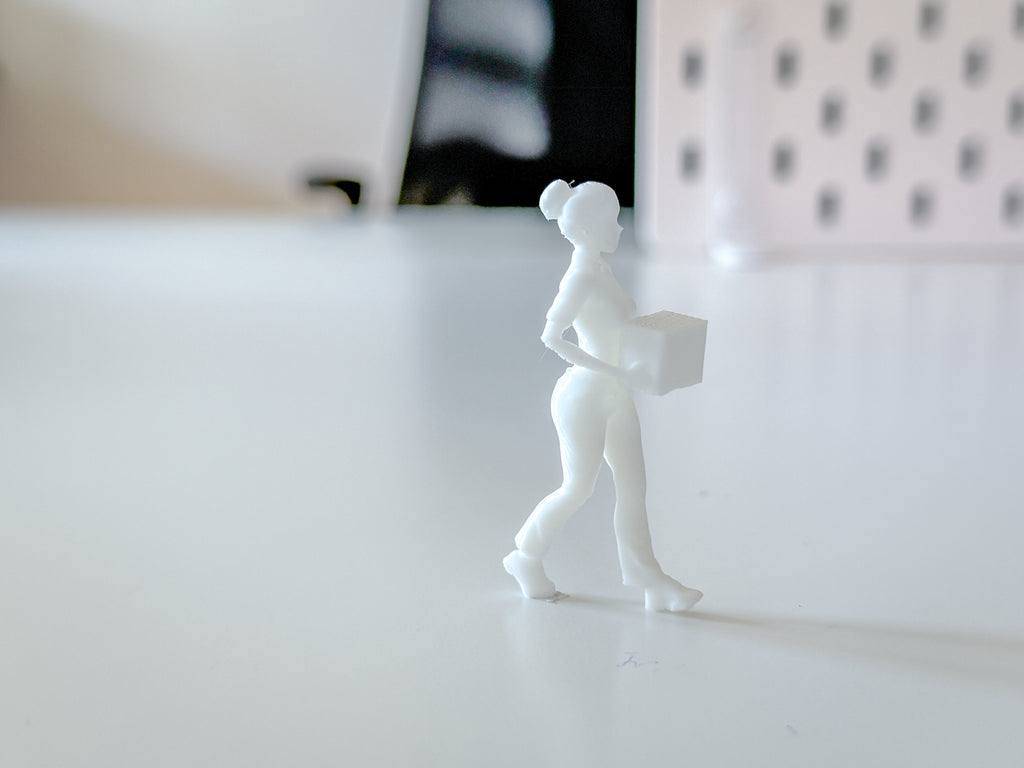 Miniature Delivery Woman for your Diorama