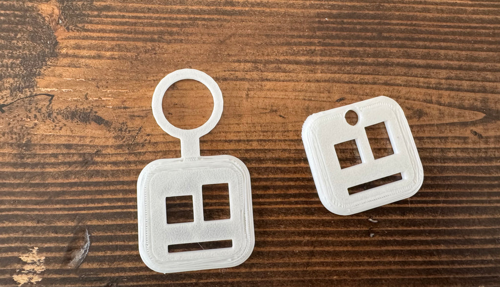 Stick Bot keychain