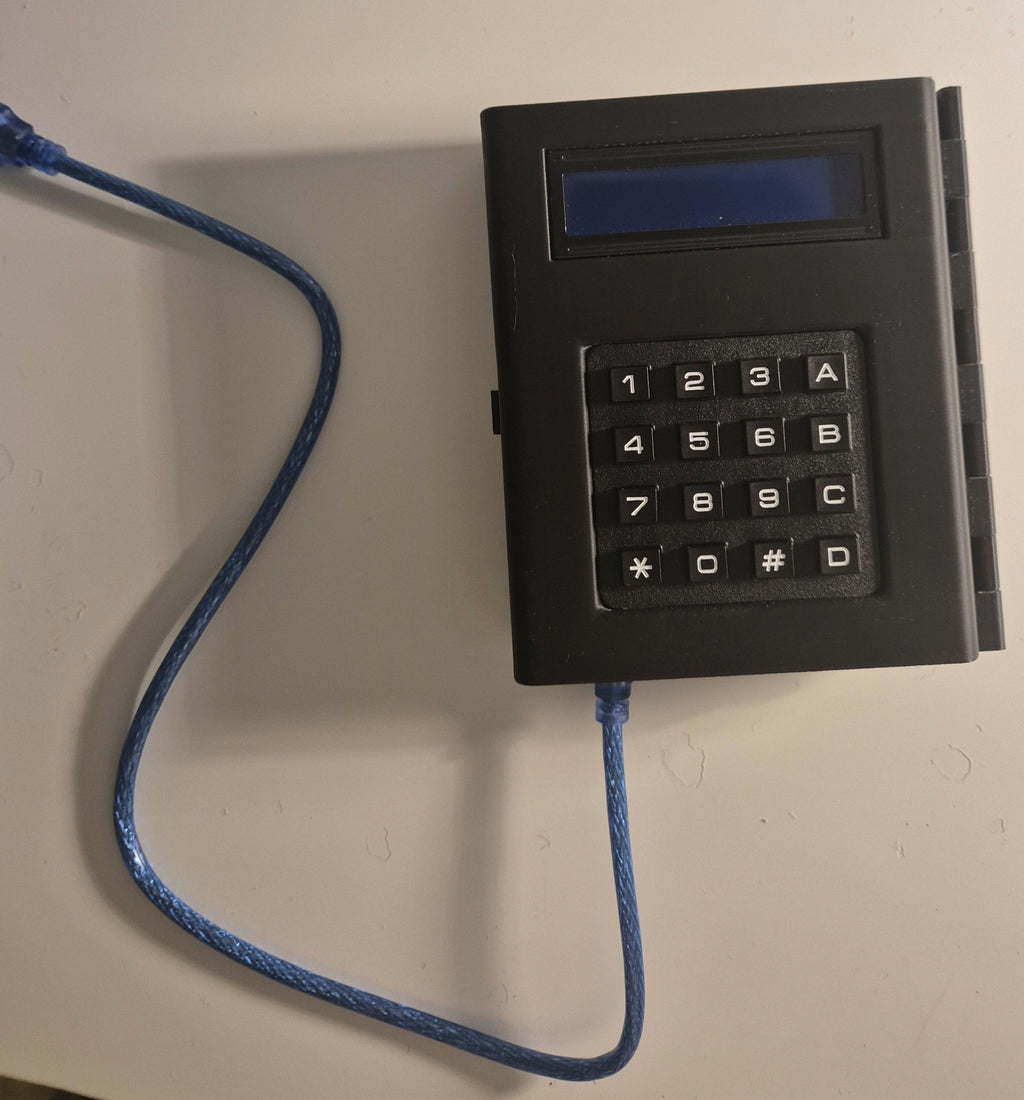 DIY Print-in-Place Matrix Keypad & LCD Holder