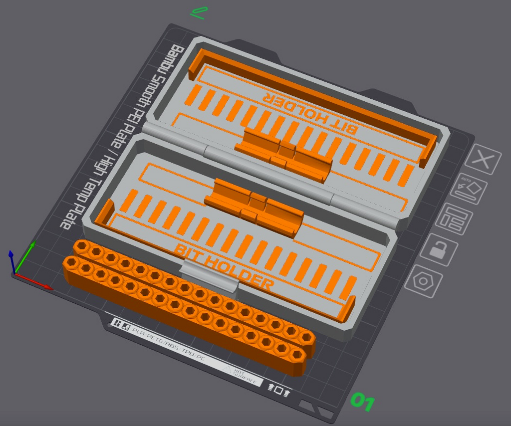 Ultimate Screwdriver Box with integrated hinges