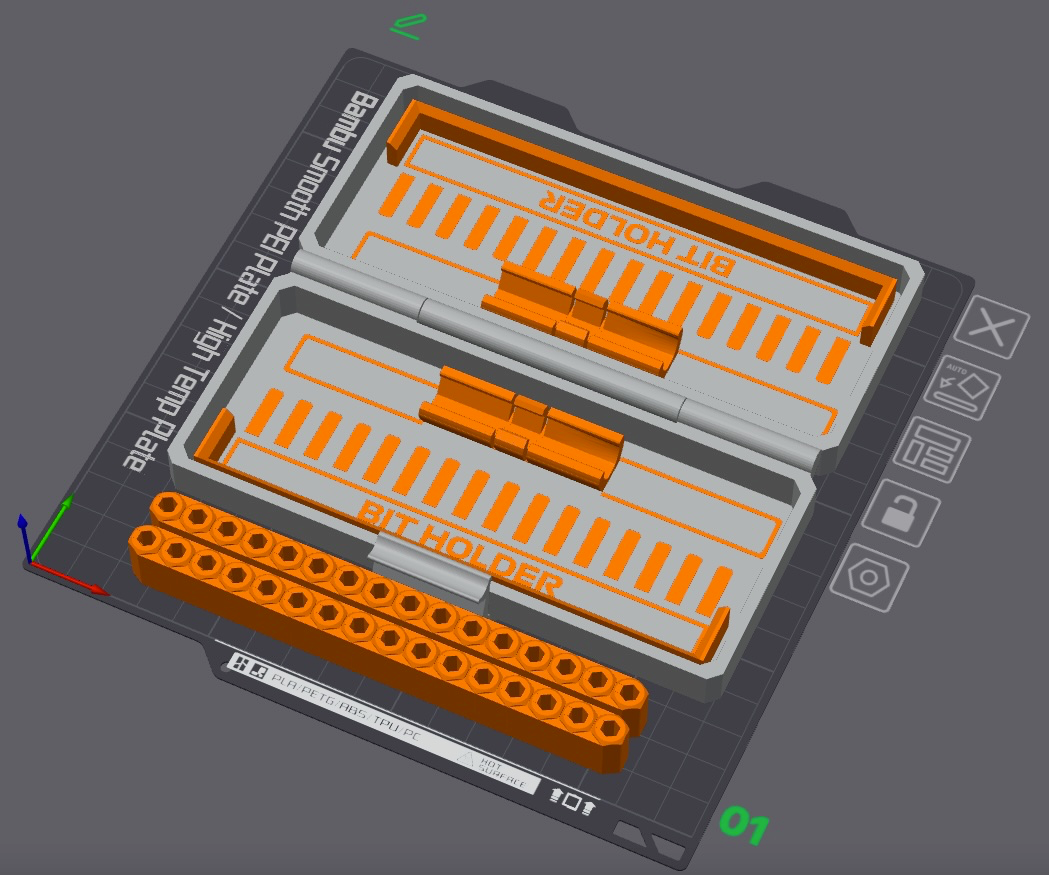 Ultimate Screwdriver Box with integrated hinges