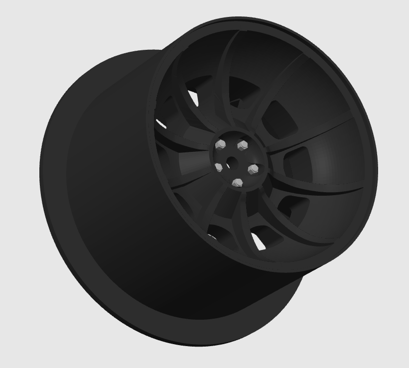 RC Tire and Rim – 14 mm Hex