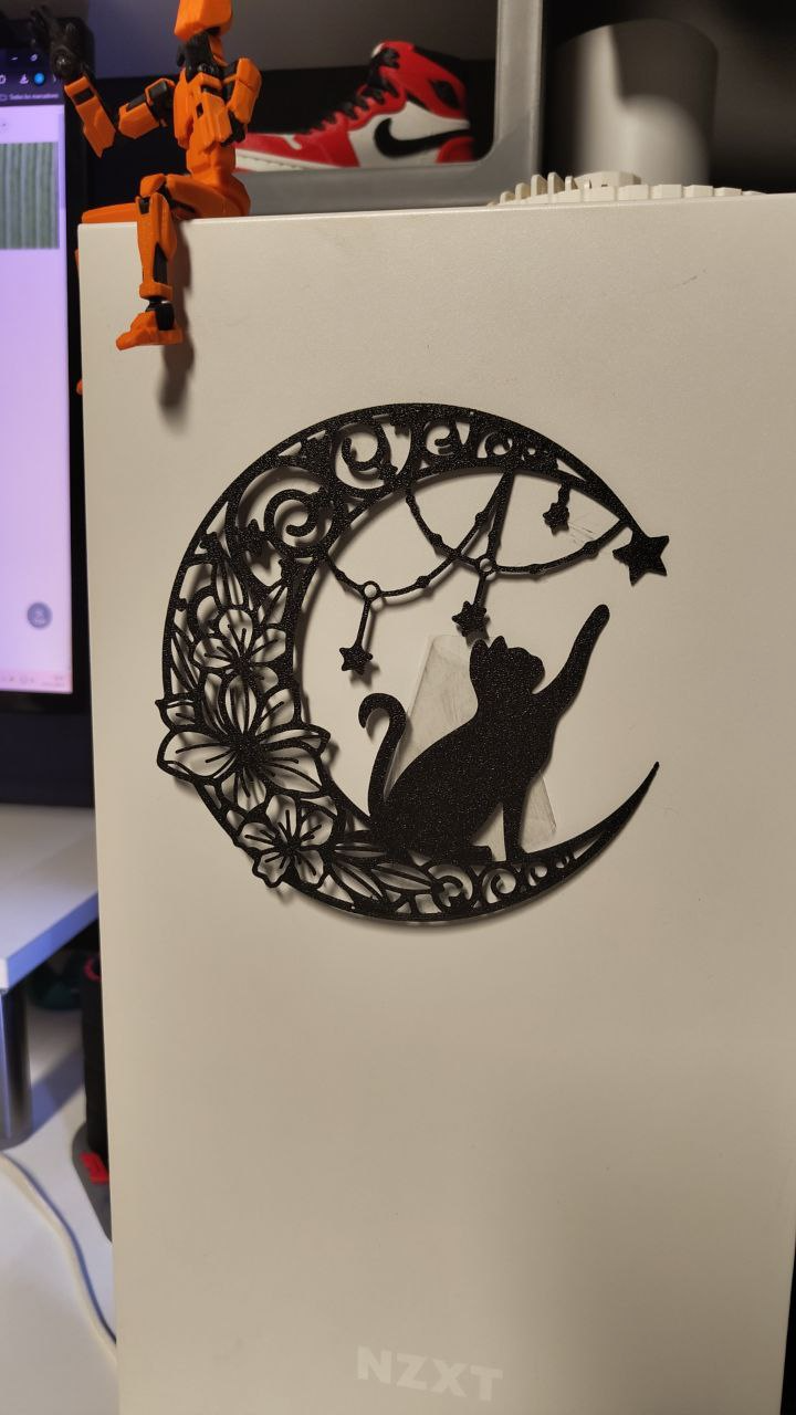 Christmas cat wall art