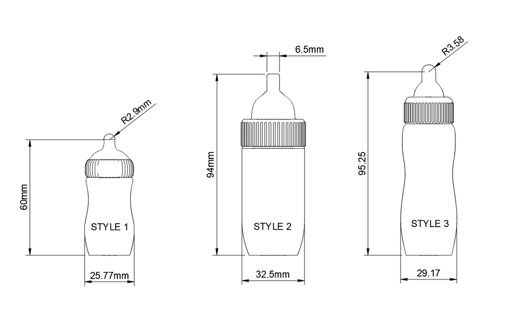 Mini Baby Bottle Toy Style 1