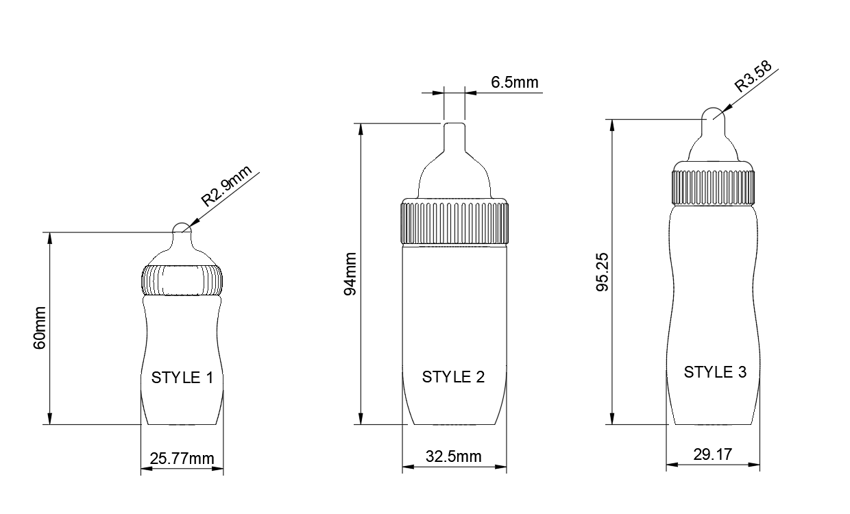 Mini Baby Bottle Toy Style 1