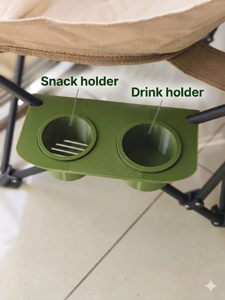 Modular Camping Chair Organizer (Cup & Tech Tray)