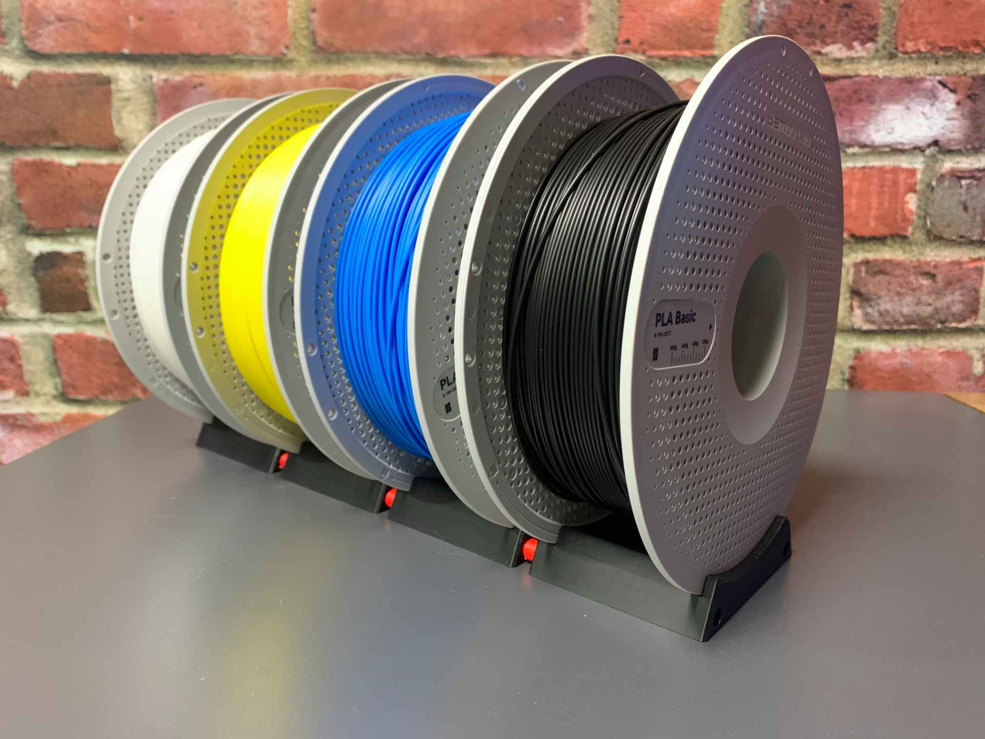 Bambu filament spool modular rack