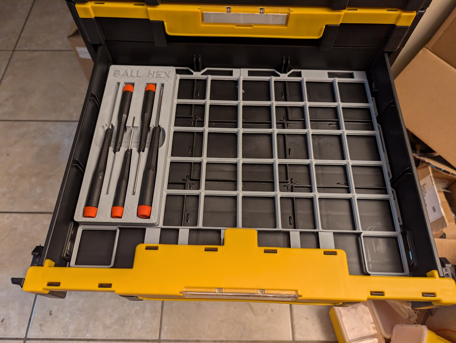 Gridfinity Tstak two drawer lightweight base