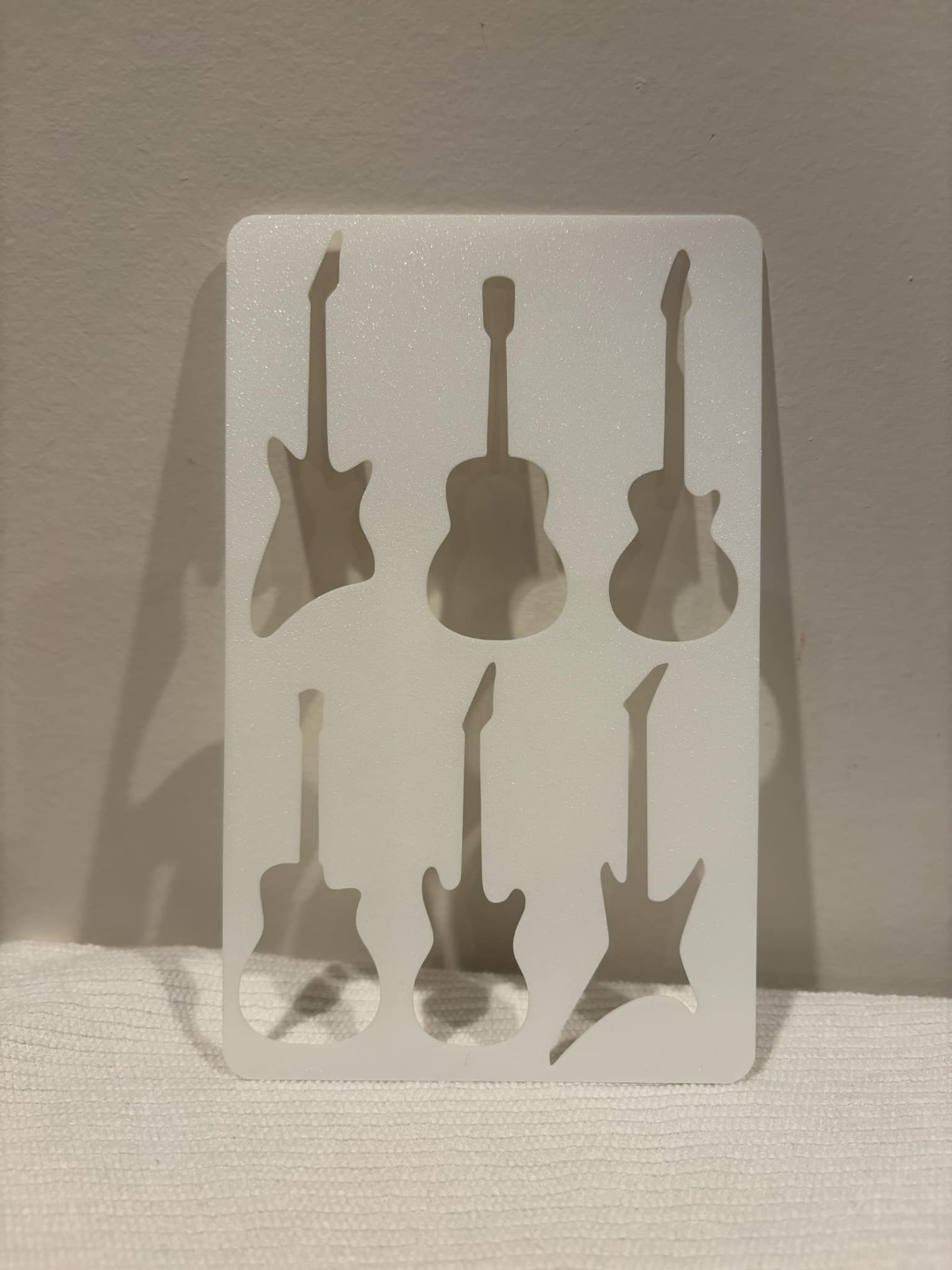 Guitars musical instruments stencil montessori