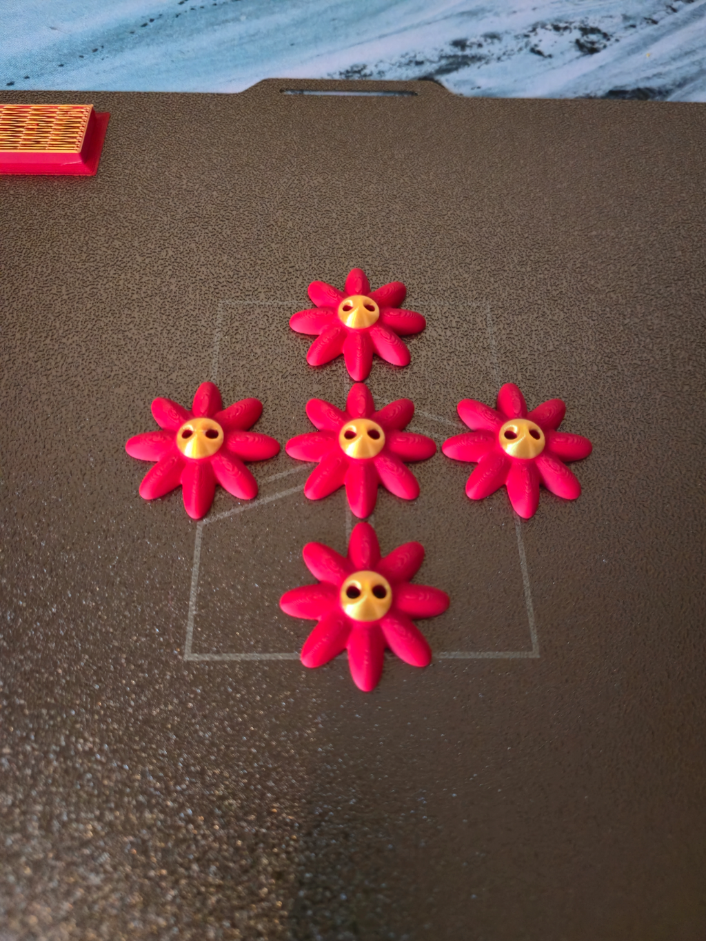 Sun Flower Buttons for Knitting, Crochet or Sewing