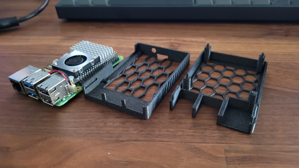 Raspberry Pi 5 low profile case (active cooler)
