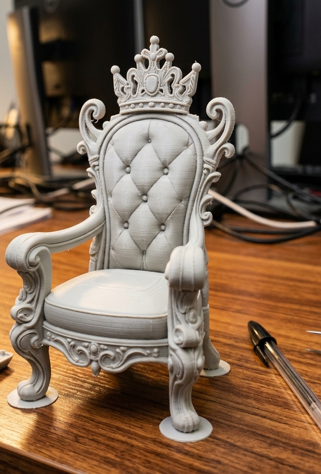 royal throne with crown