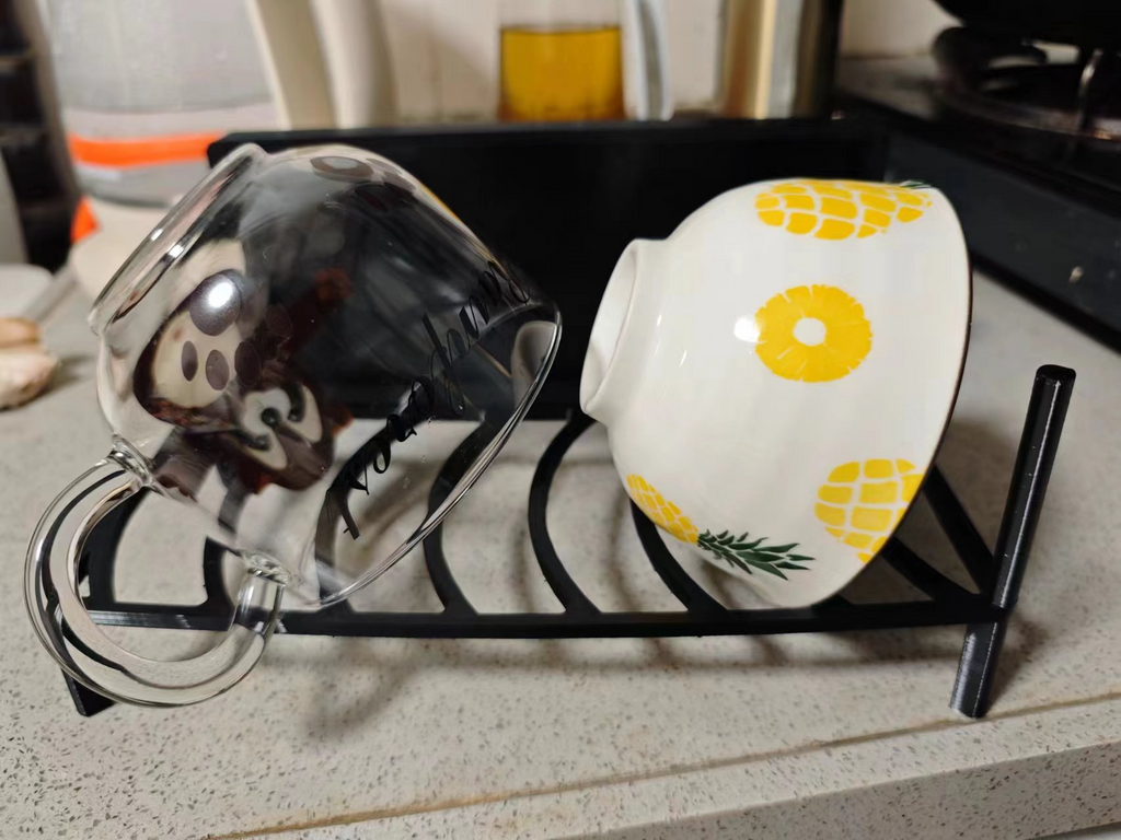 Kitchen drain bowl rack / 厨房沥水碗架
