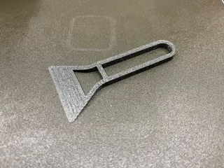 Bed scraper- print 15min - minimal filament usage