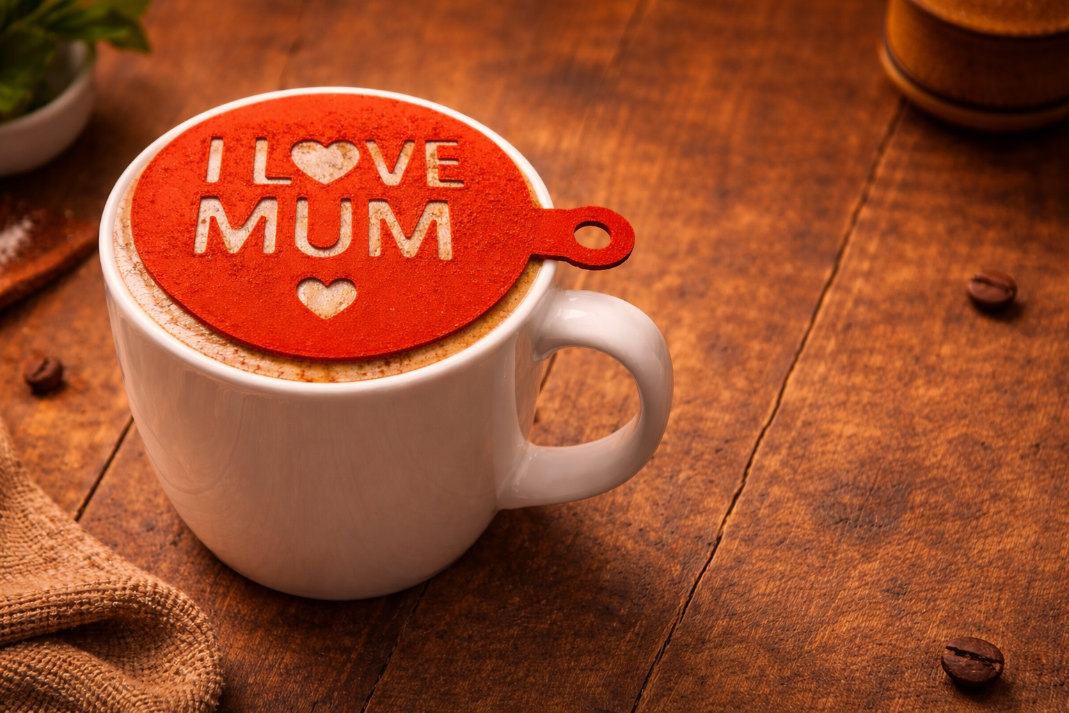 Coffee Stencil – Mother’s Day Gift
