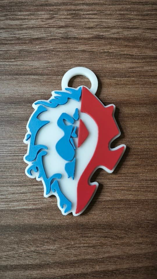 World of Warcraft faction Keychain horde/alliance