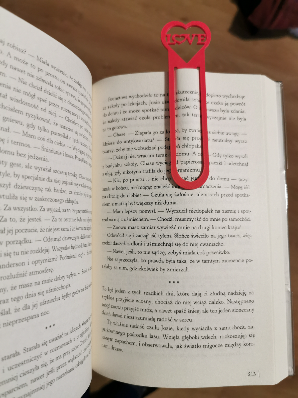 Heart paperclip. Bookmarks