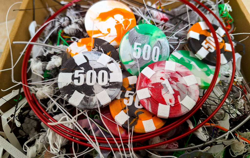 Poker Chip Mold from Poop-One mold for all values