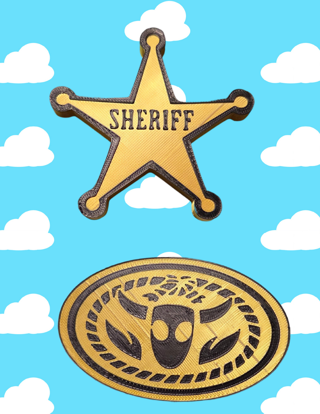 Toys Story Sheriff Badge and Belt Buckle (Woody)