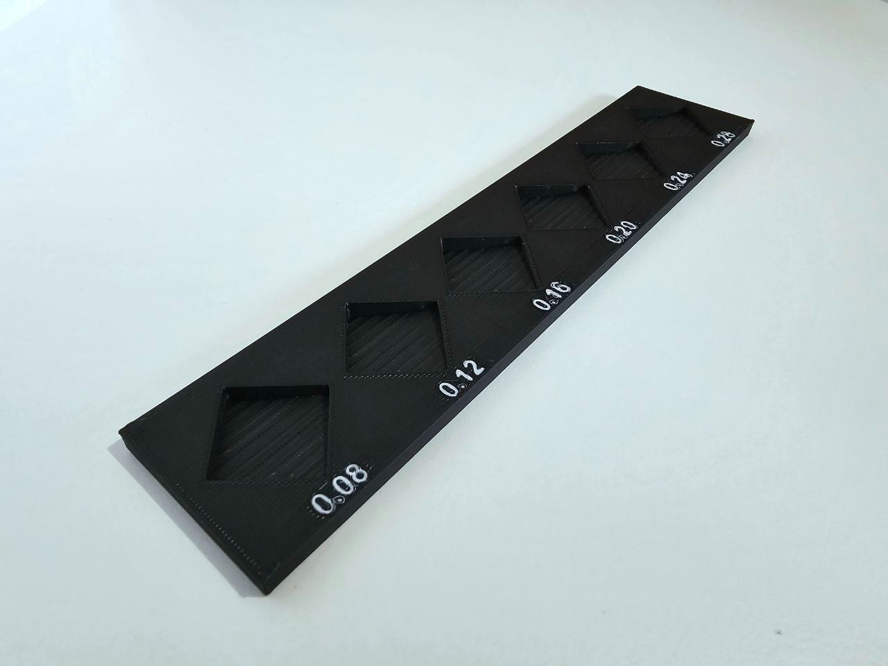 Calibration cube display stand