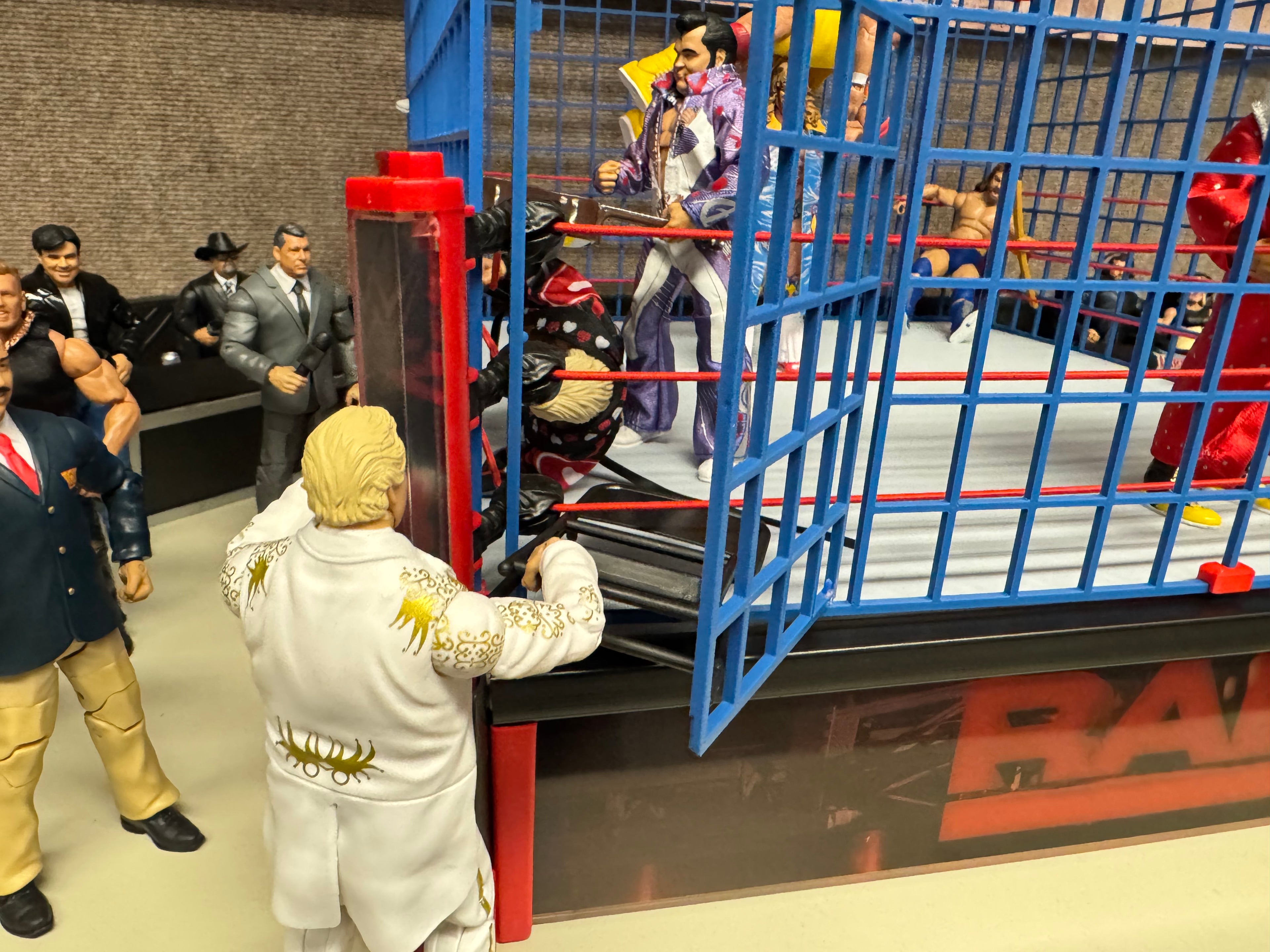 Blue Steel Cage - for 20 in Scale Size Ring