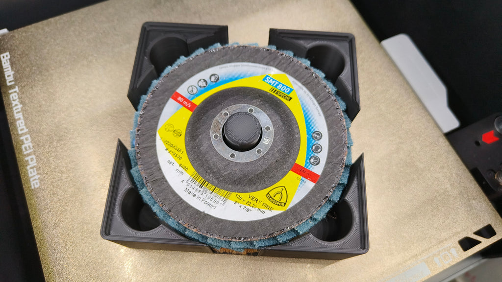 Gridfinity angle grinder disk holder - 125mm