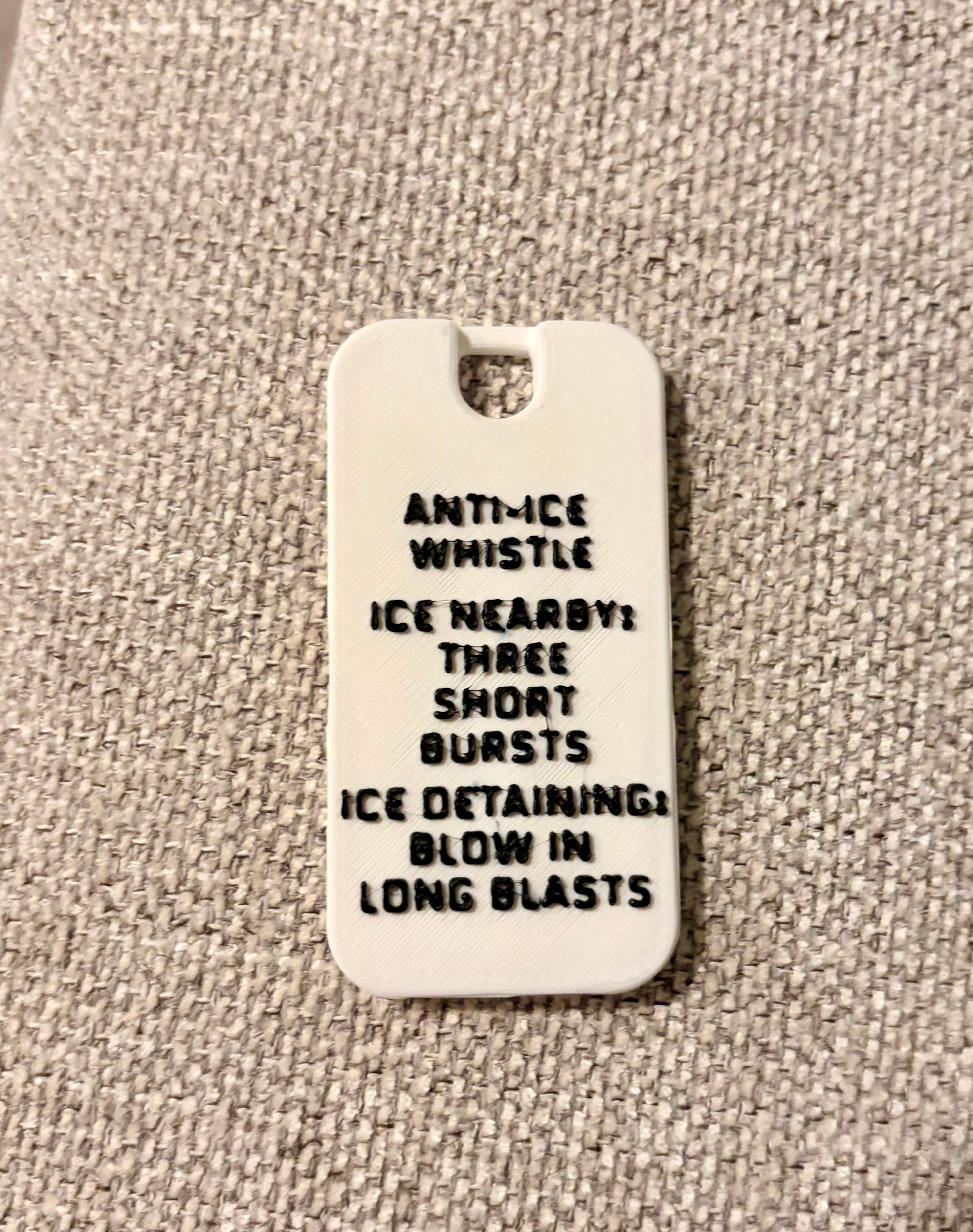 Anti-ICE warning whistle - Immigration protest