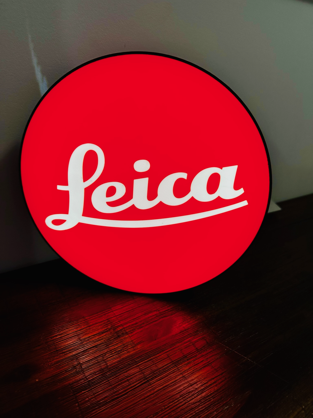 Light up Logo Sign: Leica - Camera Brand