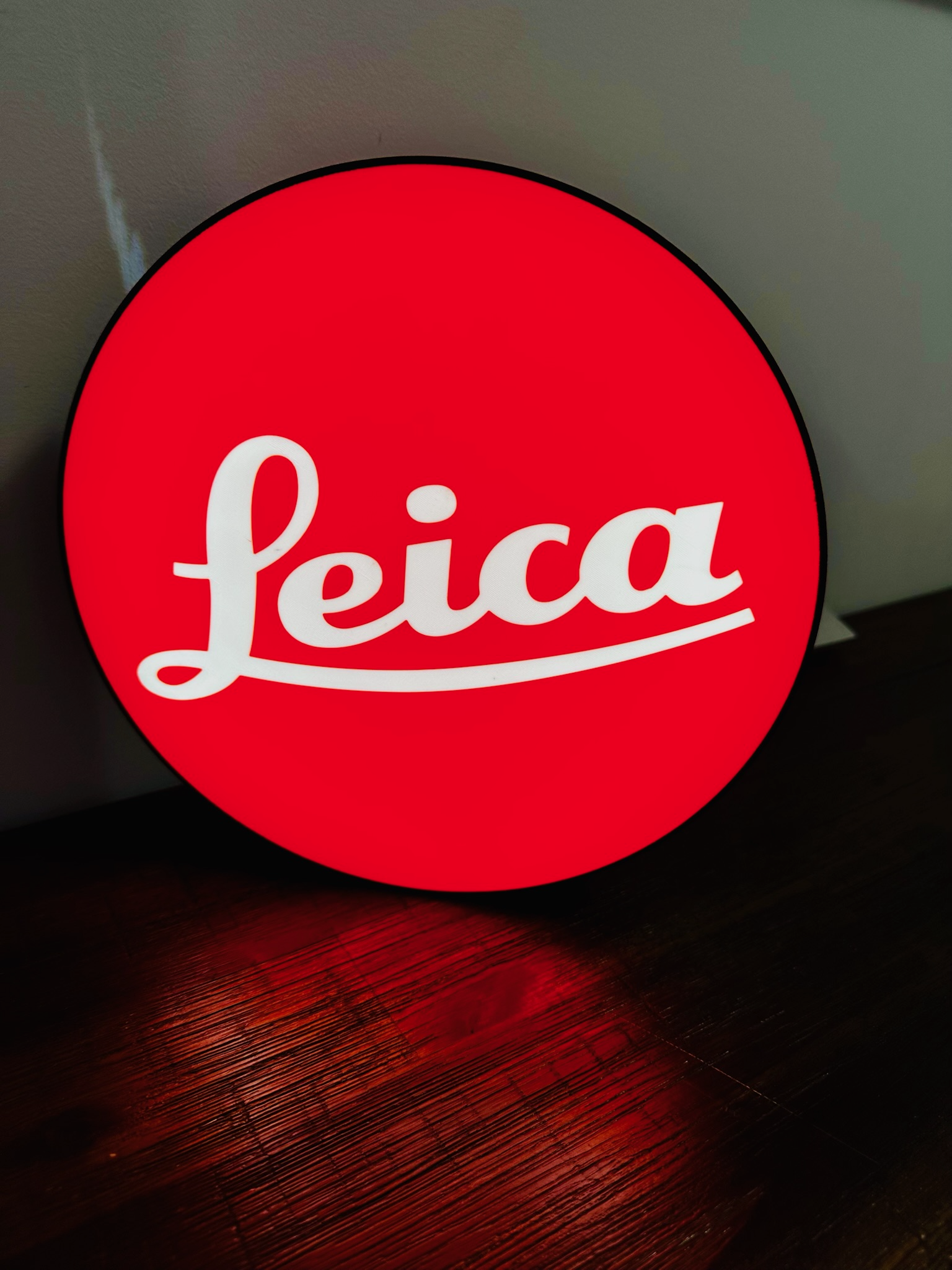 Light up Logo Sign: Leica - Camera Brand
