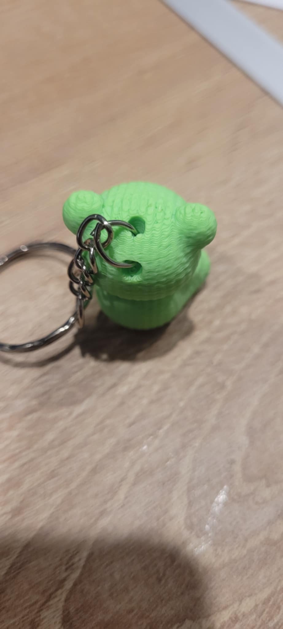 Ourson tricoté porte clé