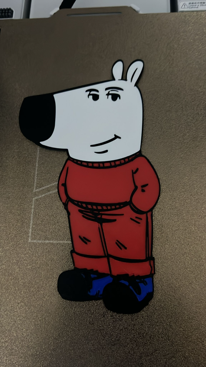 Chill Guy - Profiles for 2D Model and Keychain