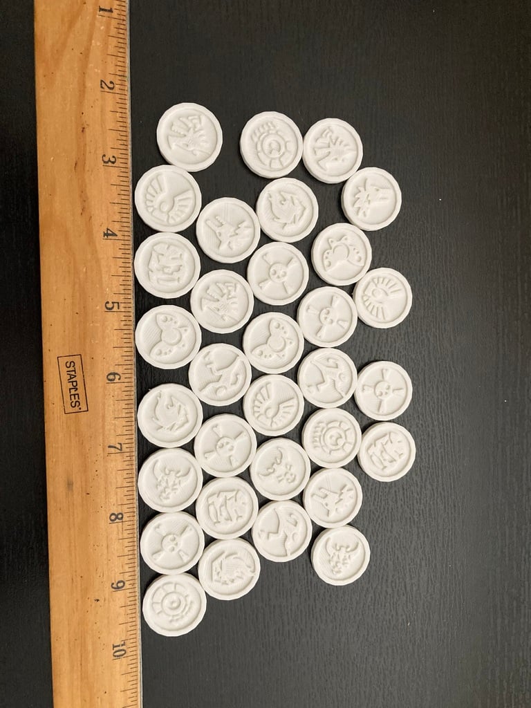 Dungeons and Dragons Monster Types Tokens