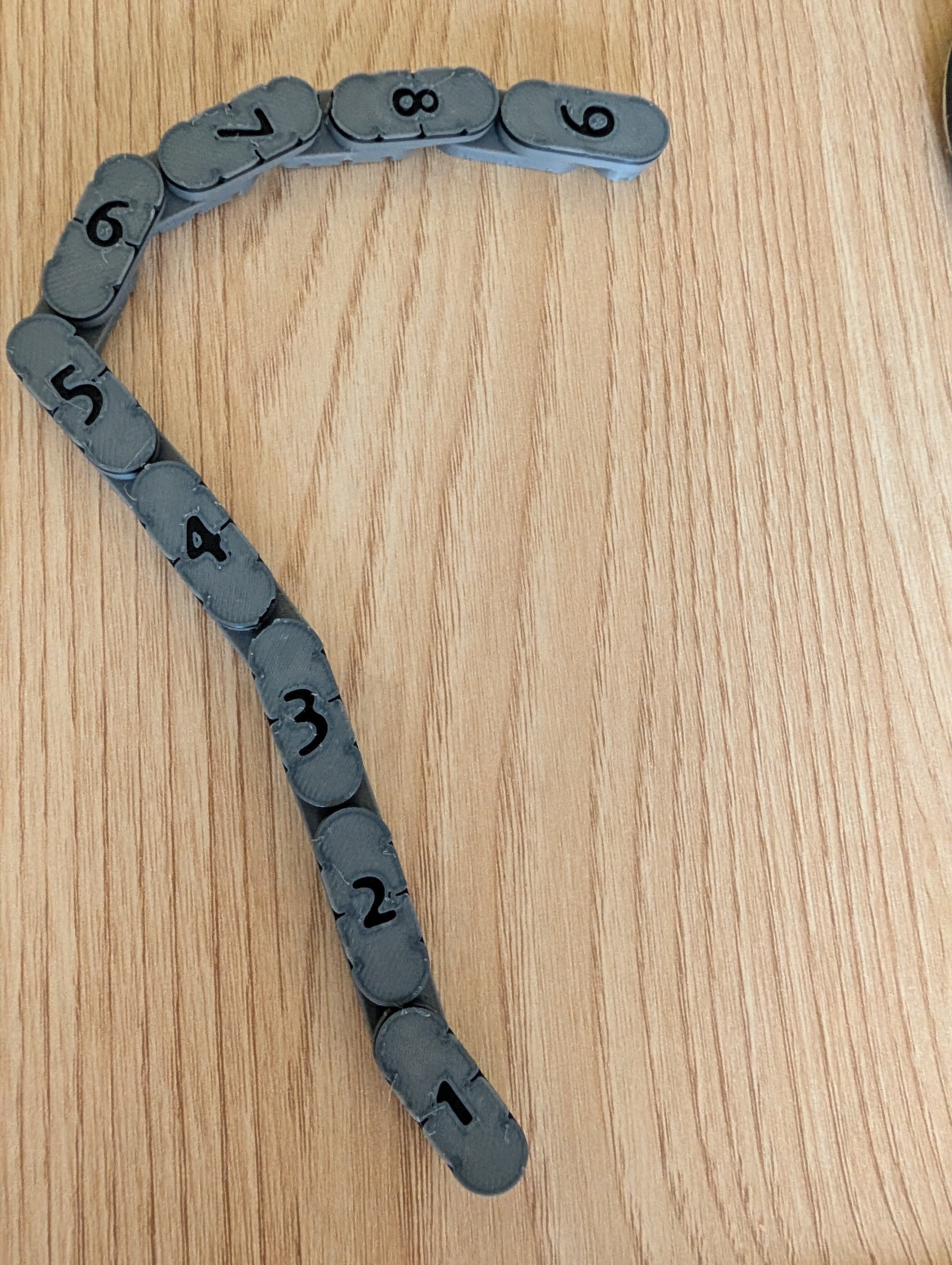 Magnetic Flex Ruler (1" segment, print in place)