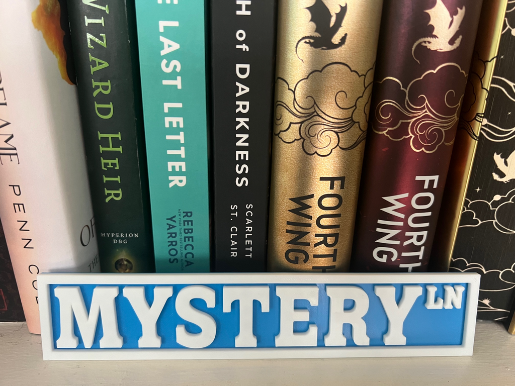 Bookshelf Sign – Mystery Ln – Street Sign