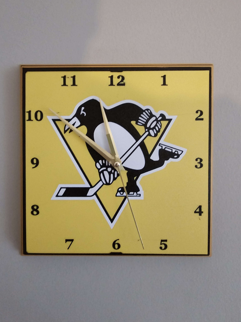 Pittsburgh Penguins Clock Face