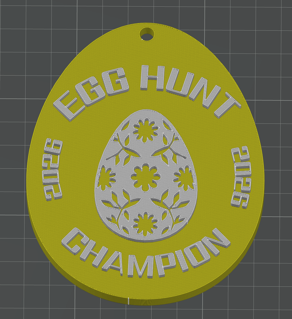 Easter Egg hunt award medal 2026