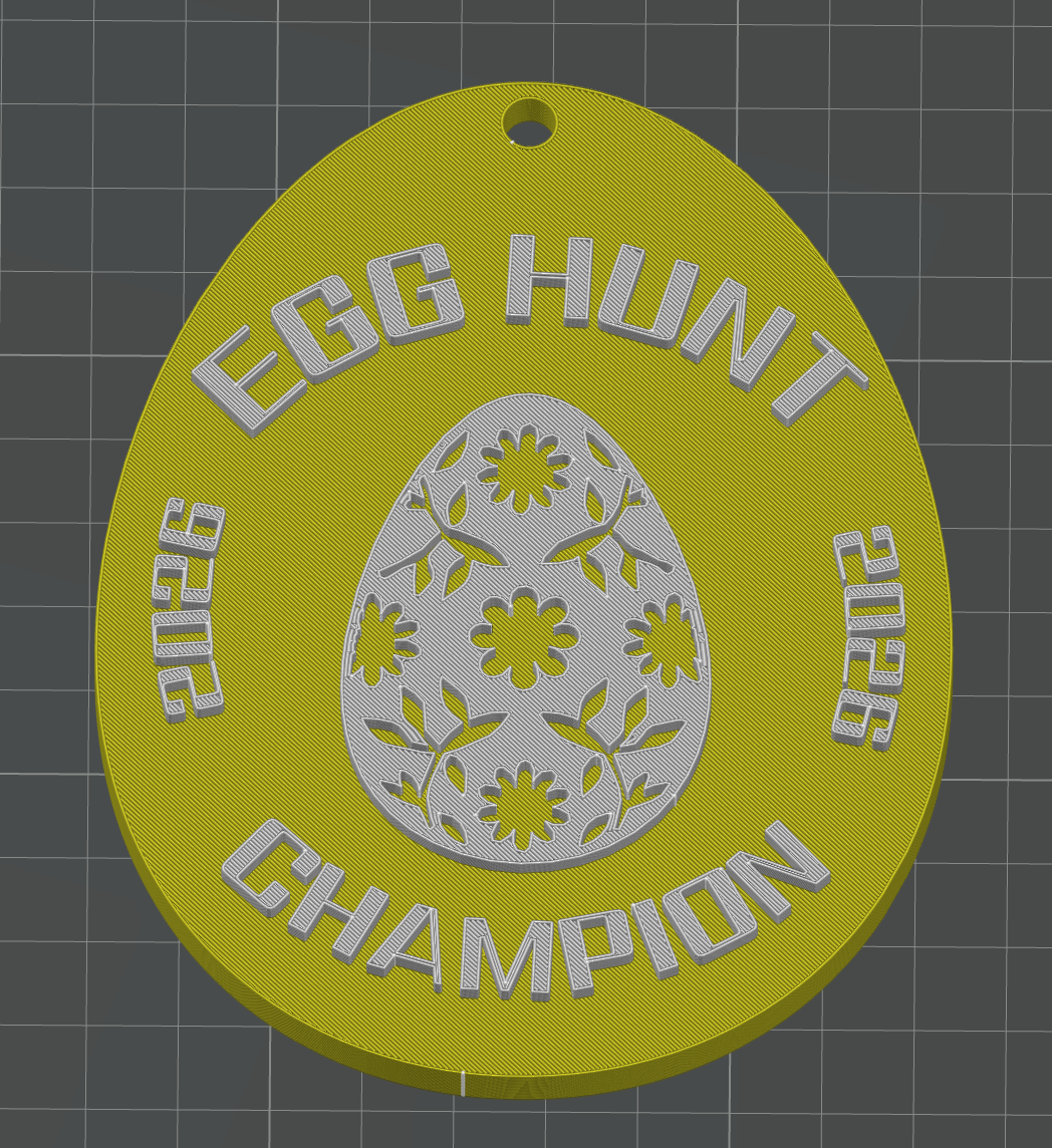 Easter Egg hunt award medal 2026