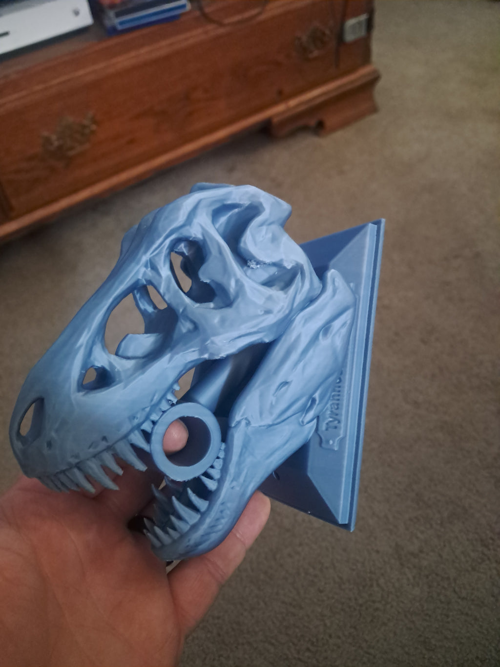 T-Rex curtain rod holder