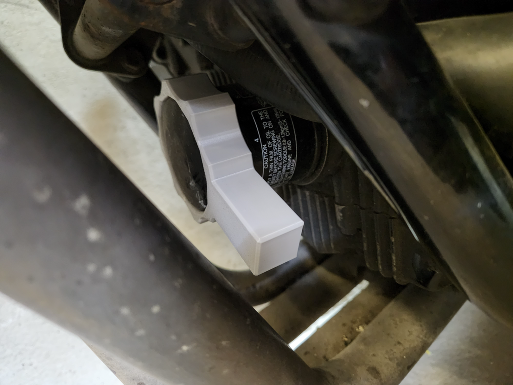 Motorcycle oil filter tool. (HF303)