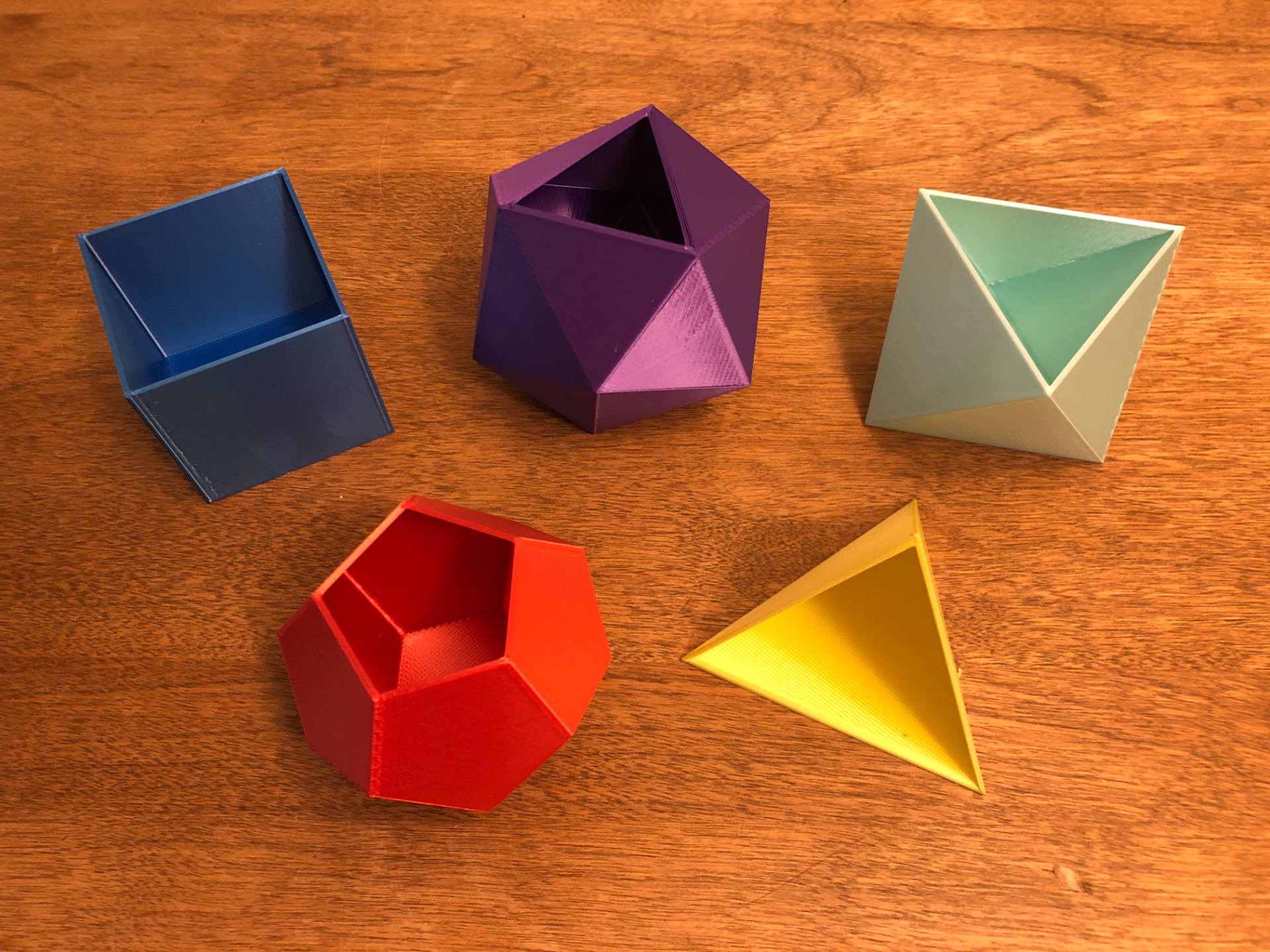 Platonic Solids Containers