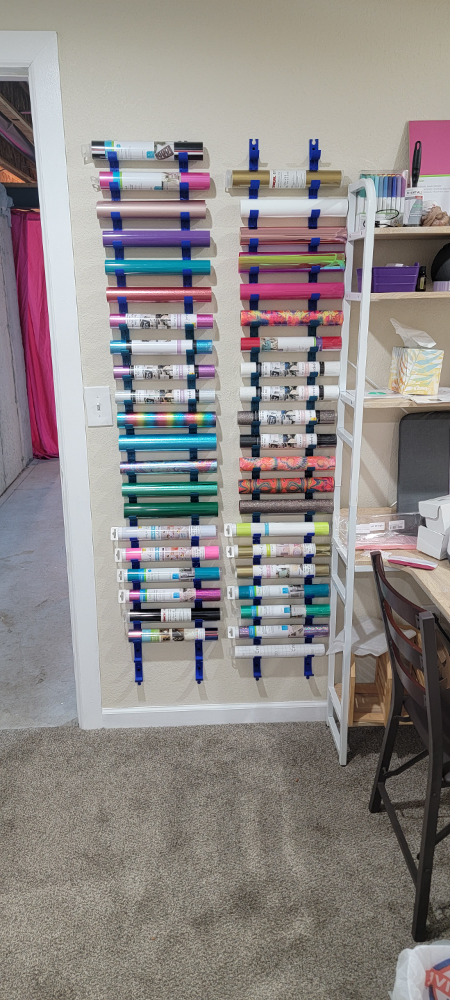 Wall Mounted Cricut Vinyl holder