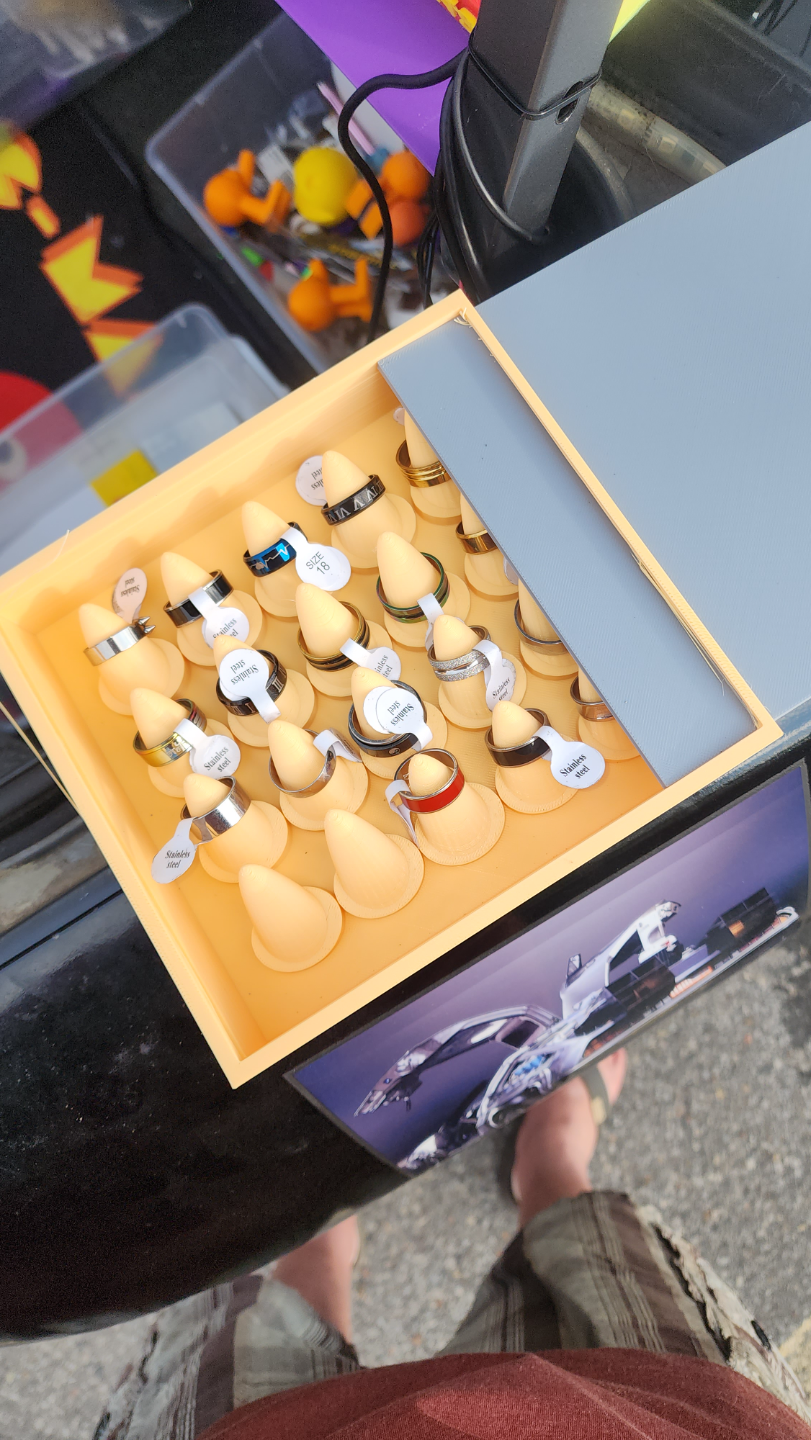 Ring Display Case with lid