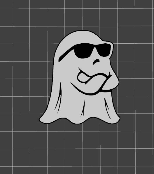 Ghost With Glasses + keychain version