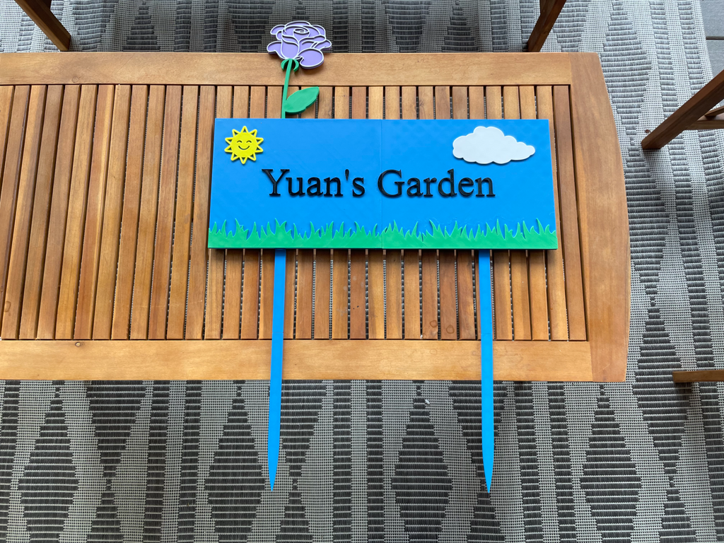 Customizable Garden Sign