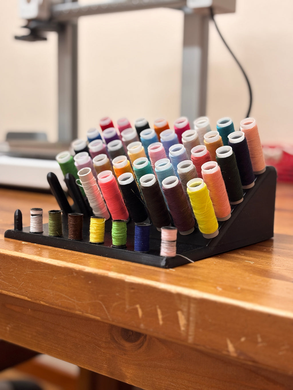 Thread Spool Rack – 40 Spool Sewing Organizer