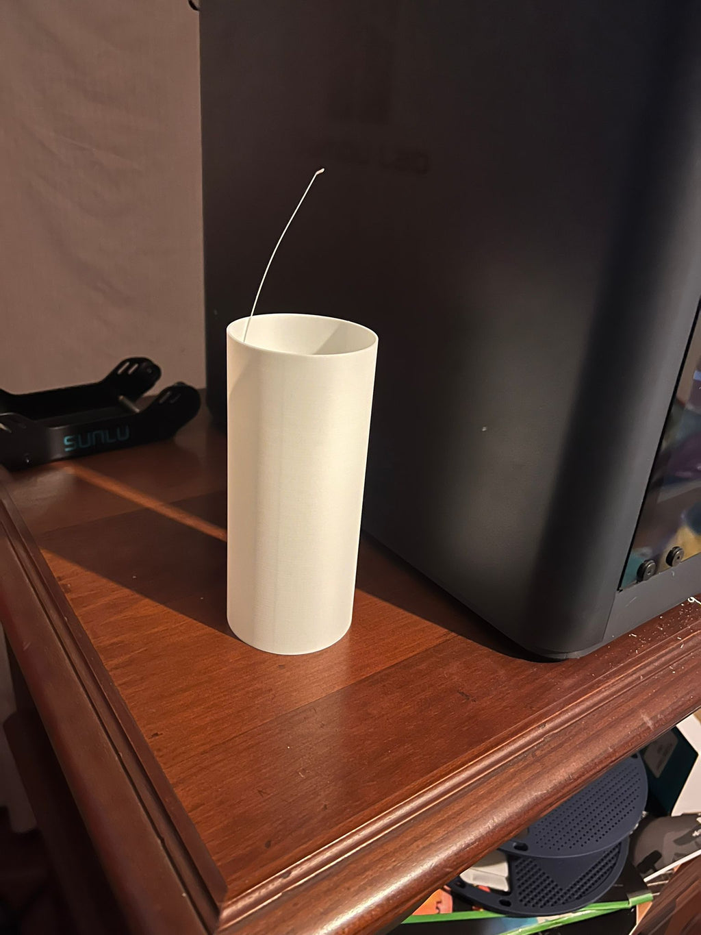 Purge line cup