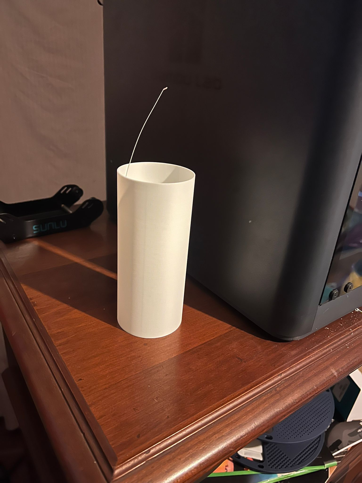 Purge line cup