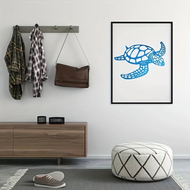 Tartaruga Marina in Stile Artistico per Parete