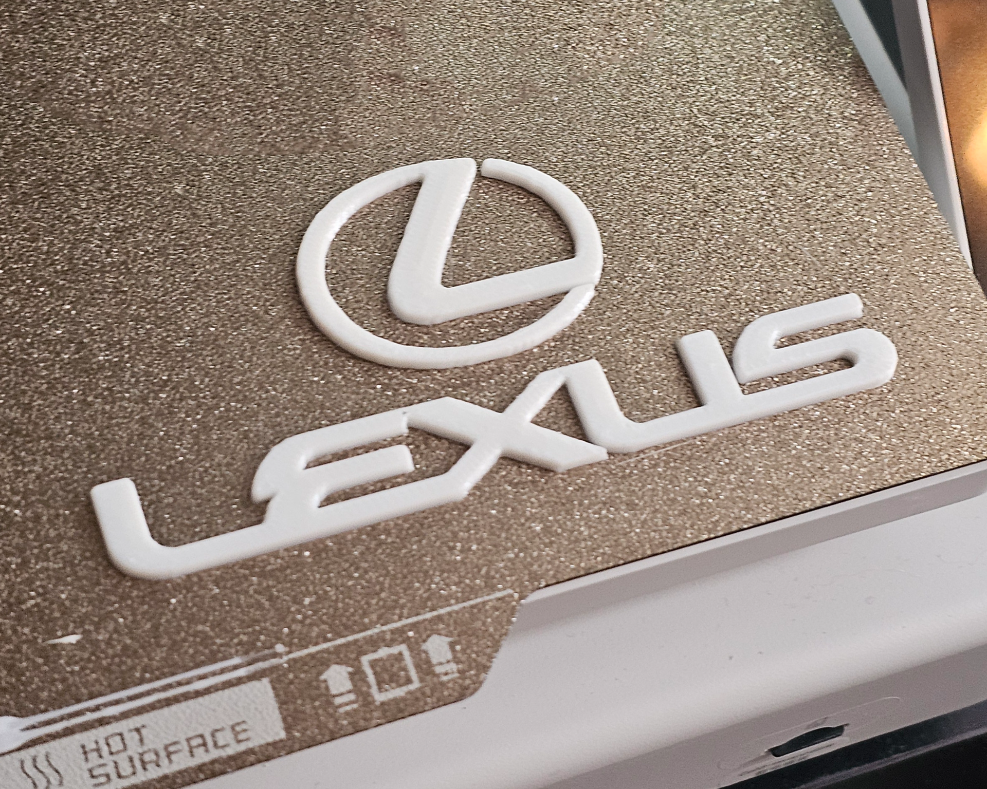 Lexus Logo with Text - Custom 3D Printed Design