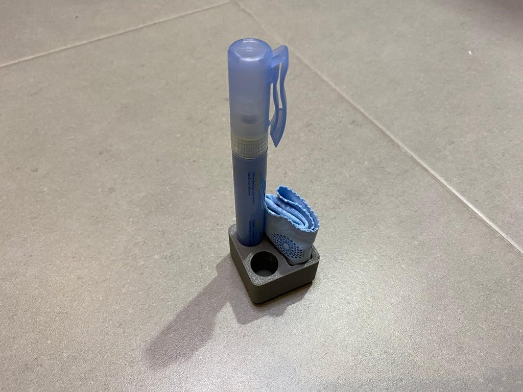 Glasses cleaning pen holder Gridfinity